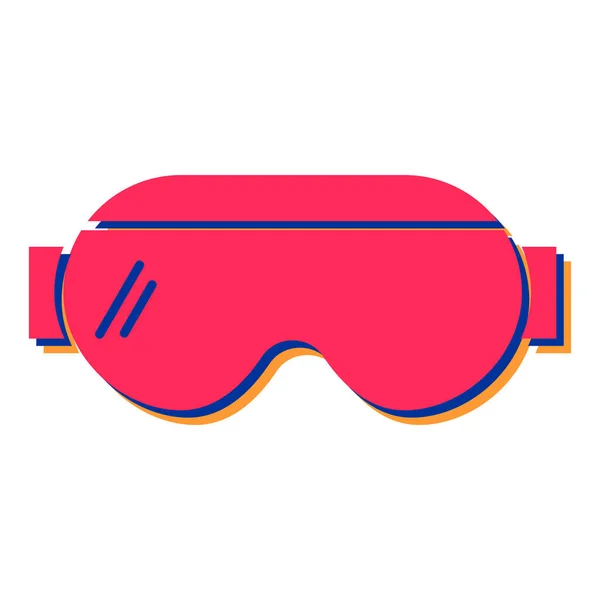 Ski Goggles Icon Cartoon Illustration Scuba Mask Vector Icons Web — Stock Vector
