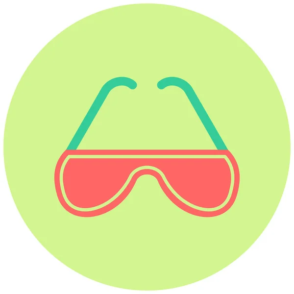 Safety Glasses Web Icon Simple Illustration — Stock Vector