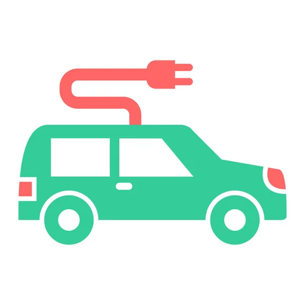 Elektroauto Ikone Skizze Illustration Von Wasserpumpen Vektorsymbolen Für Web — Stockvektor