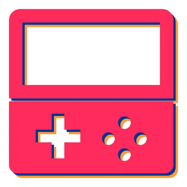 Icono Consola Videojuegos Ilustración Simple Iconos Vectores Gamepad Para Diseño — Vector de stock