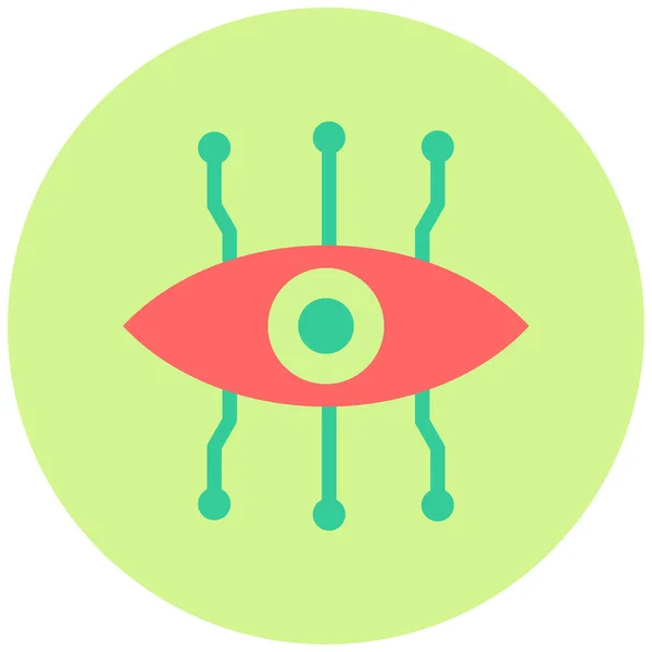 Vektorillustration Des Bionic Eye Symbols — Stockvektor