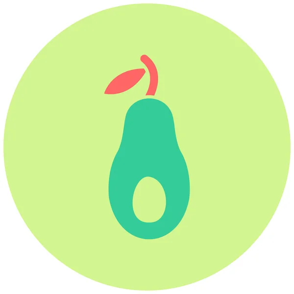 Papaya Icono Web Ilustración Simple — Vector de stock