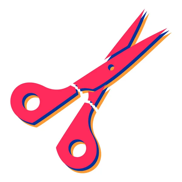 Scherensymbol Einfache Illustration Von Nagelscheren Vektorsymbolen Für Webdesign — Stockvektor
