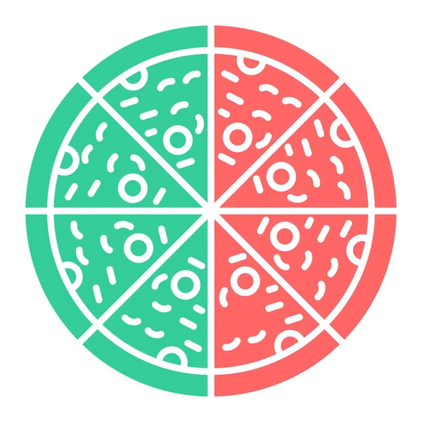 披萨图标 基于白背景的网页设计用快餐矢量图标等距法 — 图库矢量图片