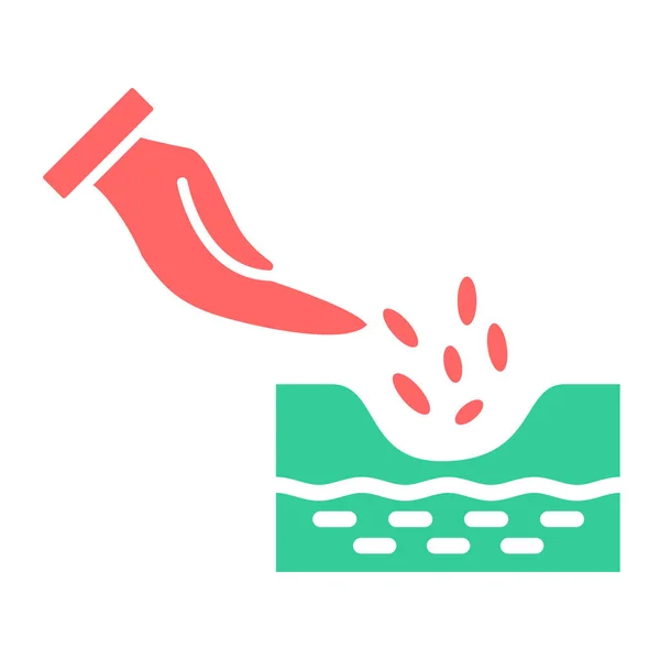 Planting Seeds Icon Vector — Stock Vector