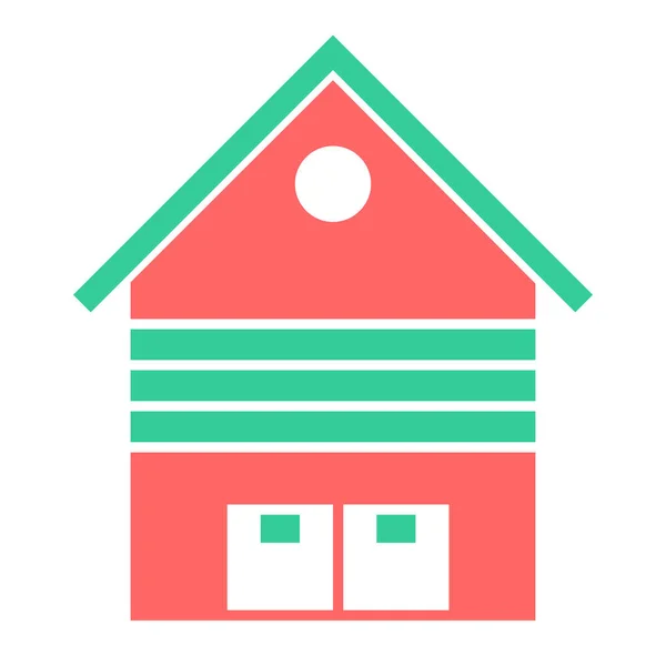 Casa Icono Web Ilustración Simple — Vector de stock