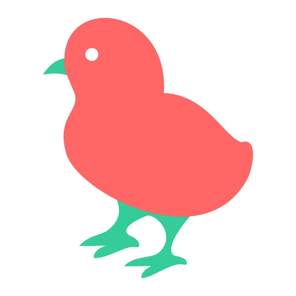 Wektor Ilustracja Cute Ikona Ptaka — Wektor stockowy