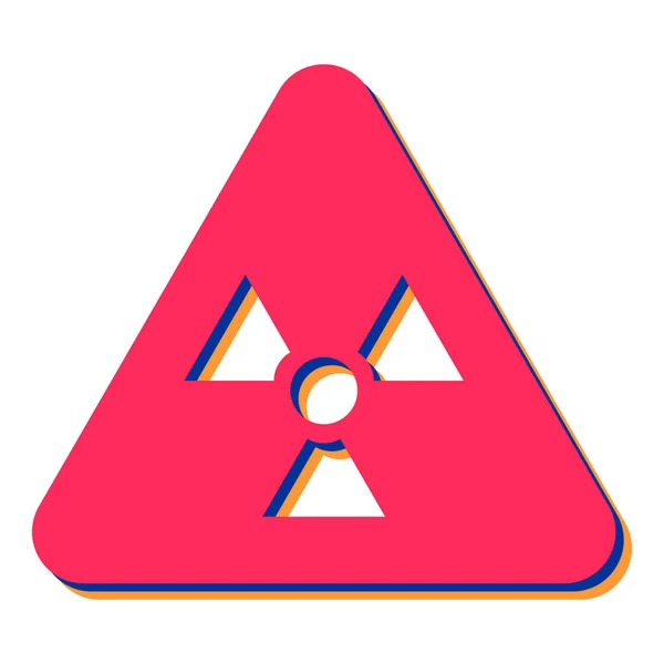 Radiation Sign Icon Danger Symbol Hazard Warning — 스톡 벡터