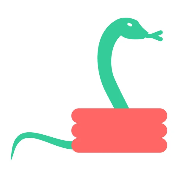 Ilustração Vetorial Ícone Serpente —  Vetores de Stock