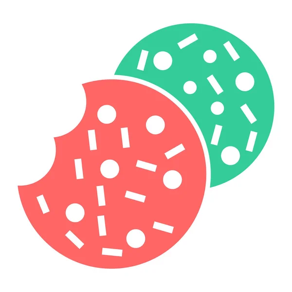 Pizza Ikone Flache Abbildung Von Lebensmittelvektorsymbolen Für Das Web — Stockvektor
