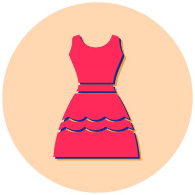 Elbise. Web simgesi basit illüstrasyon