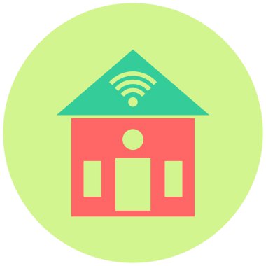 ev vektör simgesi modern illüstrasyon