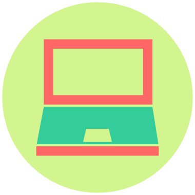 Bilgisayar. Web simgesi basit illüstrasyon