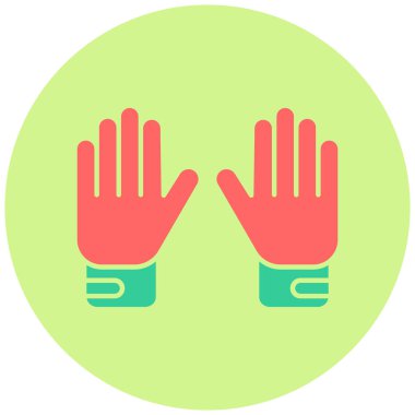 Eldiven. Web simgesi basit illüstrasyon