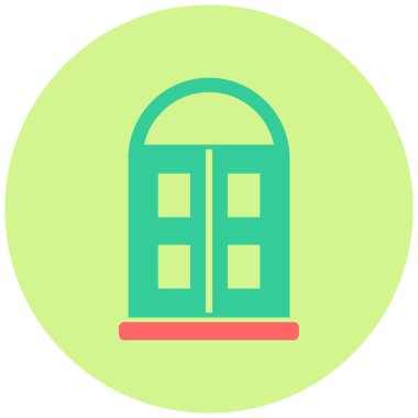 Pencere. Web simgesi basit illüstrasyon