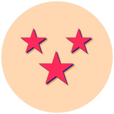 Yıldız. Web simgesi basit illüstrasyon