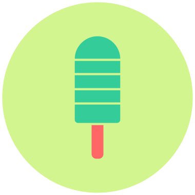 Ice Lolly simgesi, vektör illüstrasyonu