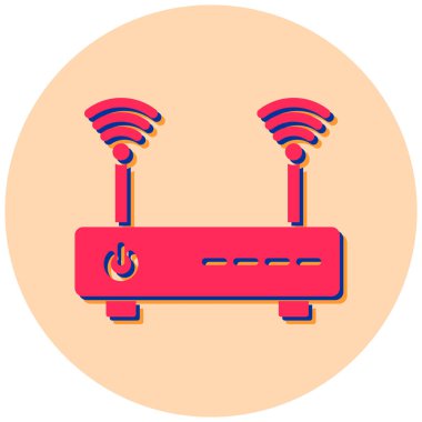 Yönlendirici. Web simgesi basit illüstrasyon