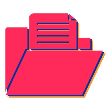 Belgeler ve belge vektör illüstrasyon tasarımı içeren dizin