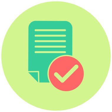 Kontrol listesi. Web simgesi basit illüstrasyon