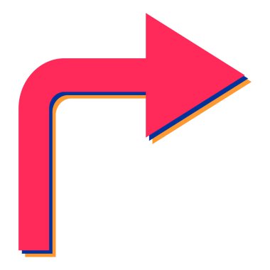 ok sembolü vektör illüstrasyon grafik tasarımı