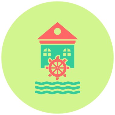 Kumsal. Web simgesi basit illüstrasyon