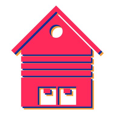 Bir çiftlik simgesinin vektör illüstrasyonu