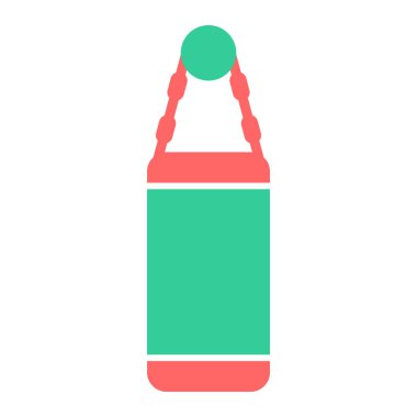 punç torba simgesi, basit tasarım vektör çizimi