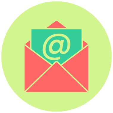 Zarf. Web simgesi basit illüstrasyon