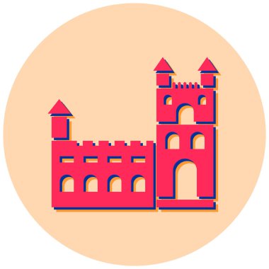 Kale kulesi. Basit tasarım