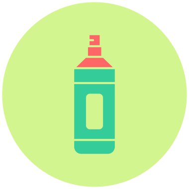 Sprey simgesi, basit tasarım vektör çizimi