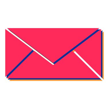 Harf iletisi vektör illüstrasyon tasarımı içeren zarf