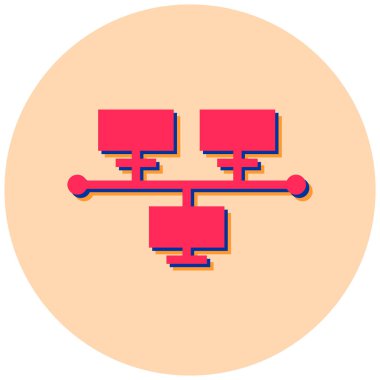 veritabanı simgesi. Basit resimleme