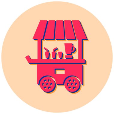 Yemek arabası. Basit tasarım