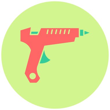 Tutkal tabancası. Web simgesi basit illüstrasyon