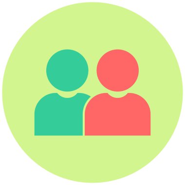 kullanıcılar. Web simgesi basit illüstrasyon