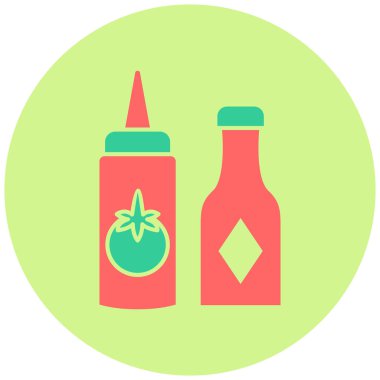 Baharatlar. Web simgesi basit illüstrasyon