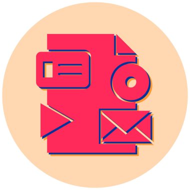 dosya biçimi simgesi, basit tasarım vektör çizimi