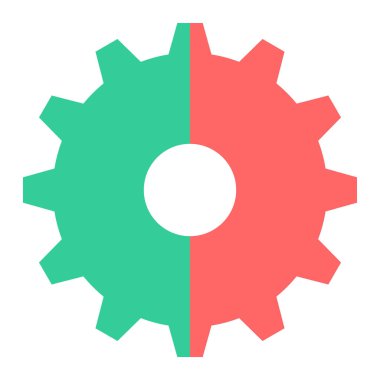 dişli simgesi vektör illüstrasyonu