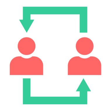 İnsanlar. Web simgesi basit illüstrasyon