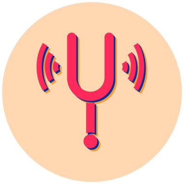 Müzik. Web simgesi basit illüstrasyon