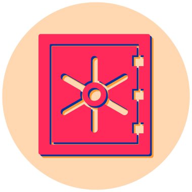 Güvenli vektör simgesi modern basit illüstrasyon