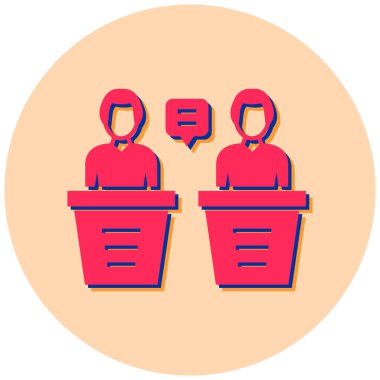 İş insanları vektör simgesi modern basit tasarım