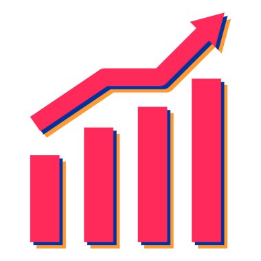 İş ve finans simgesinin vektör illüstrasyonu