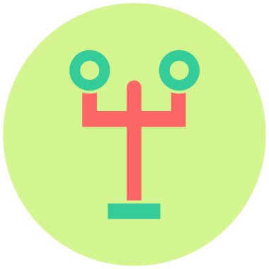 Tren Işıkları simgesinin vektör çizimi