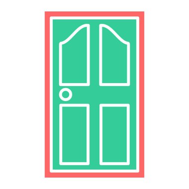 kapı vektör simgesi modern illüstrasyon