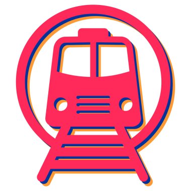 Otobüs. Web simgesi basit illüstrasyon