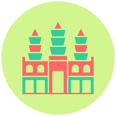 Bina. Web simgesi basit tasarım