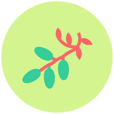 Zeytin simgesi, vektör illüstrasyonu