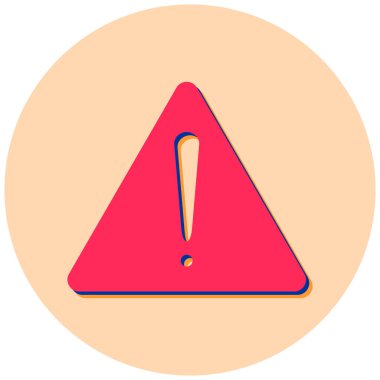 ünlem işareti simgesi, vektör illüstrasyonu